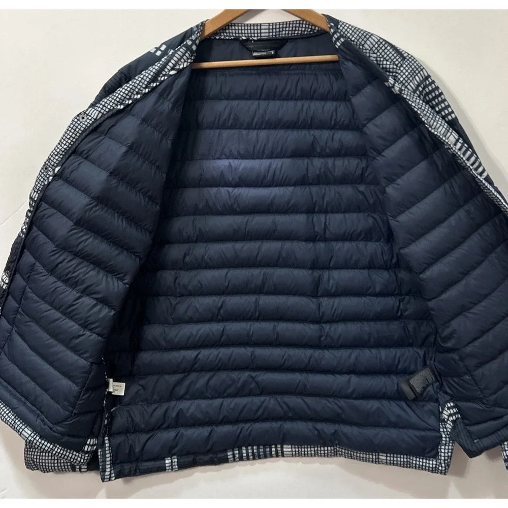 RARE Mens THE NORTH FACE Down Quilted Puffer Cardigan Men's Snap Jacket NF0A2TAJ
